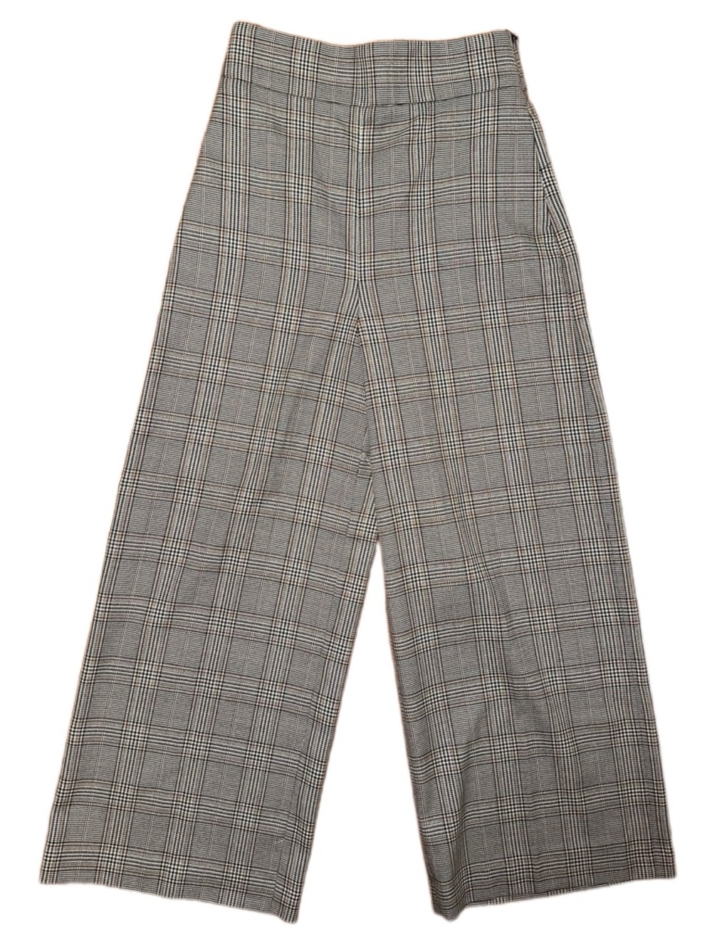 Zara Checked Tailored Trousers in Black, White and Brown - Picture 3 of 6